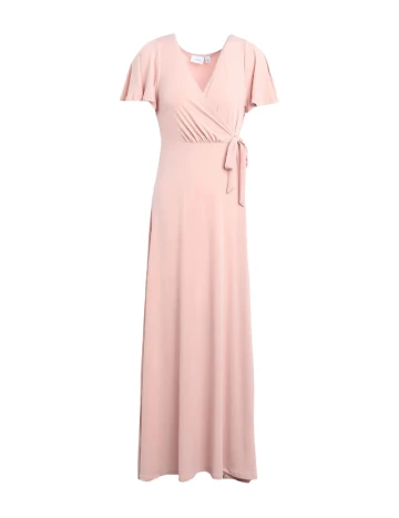 Rochie lunga Vila, roz, M