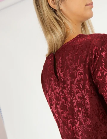 Rochie medie Bon a Parte, visiniu