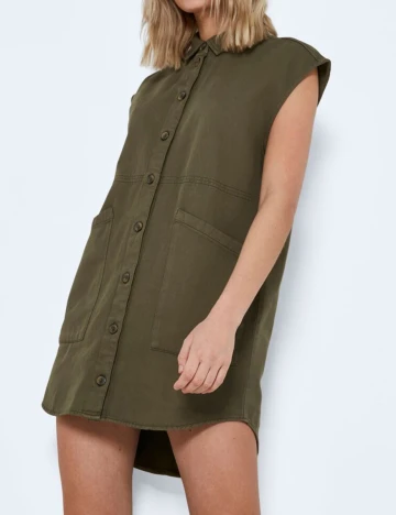 Rochie scurta Noisy May, kaki
