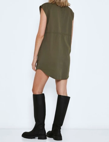 Rochie scurta Noisy May, kaki
