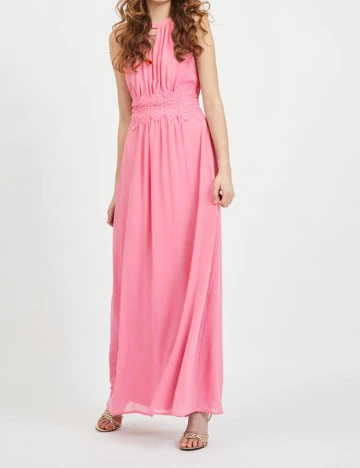 Rochie lunga Vila, roz