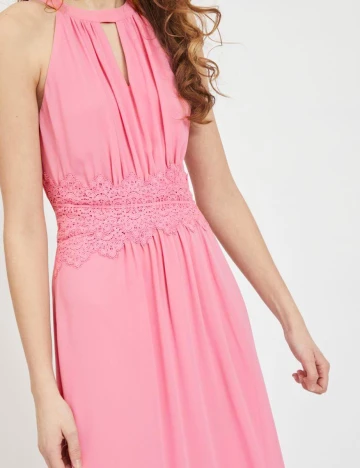 Rochie lunga Vila, roz