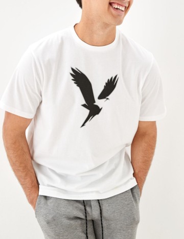 
						Tricou American Eagle, alb