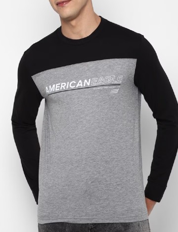 
						Bluza American Eagle, negru/gri