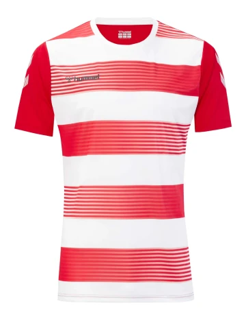 Tricou Hummel, rosu/alb Rosu