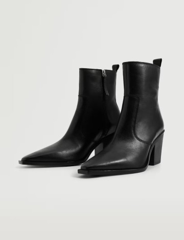 Botine Mango, negru