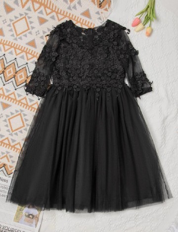 
						Rochie Shein Kids, negru