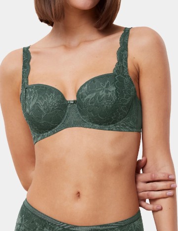 
						Sutien Triumph, verde inchis