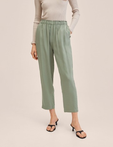 Pantaloni Mango, verde