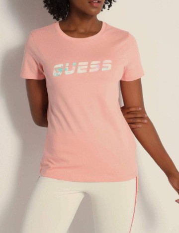 
						Tricou Guess, roz