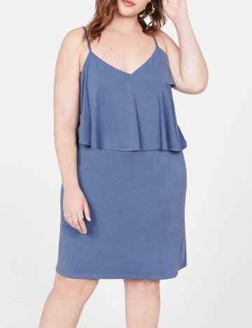 
						Rochie scurta Mango Violeta, albastru