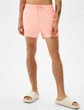 
						Short de baie Bershka, roz