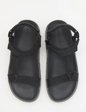 Sandale Reserved, negru, 45 Negru