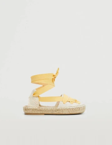 Espadrile Mango Kids, galben Galben