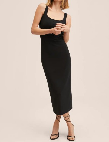 Rochie medie Mango, negru