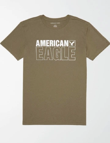 Tricou American Eagle, verde Verde