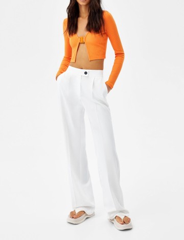 Top Bershka, portocaliu, L