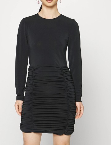 Rochie scurta Pieces, negru, M