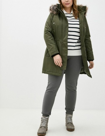 Geaca Only Carmakoma, verde, M-46/48