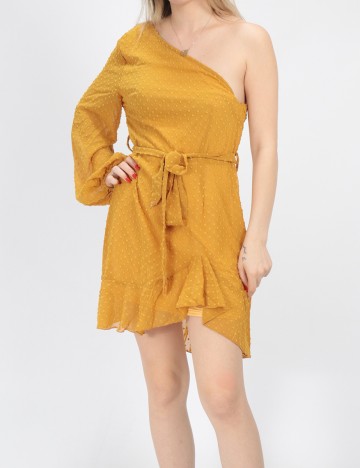 Rochie Scurta SHEIN, mustar, L