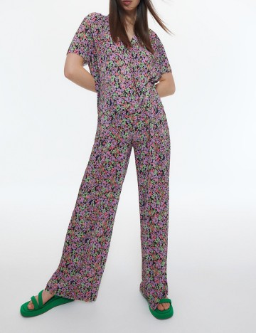 Pantaloni Reserved, floral, S