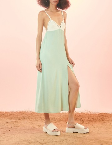 Rochie medie Reserved, verde, XL