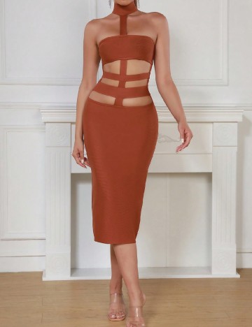 Rochie medie SHEIN, maro