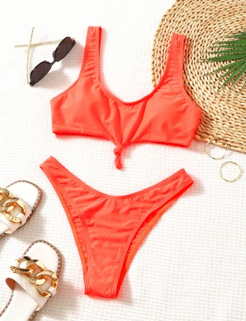 Costum de baie SHEIN, portocaliu