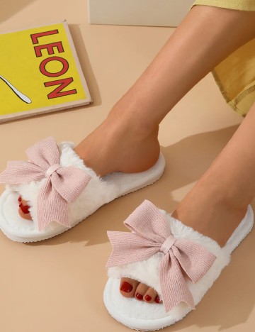 Papuci de Casa SHEIN, alb