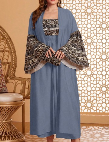 Compleu SHEIN CURVE, albastru