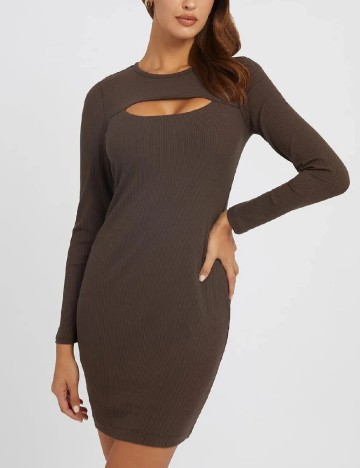 Rochie scurta Guess, maro