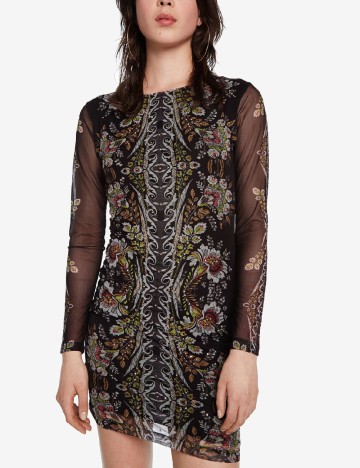 Rochie scurta Desigual, negru