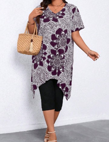 Compleu SHEIN CURVE, mov/negru