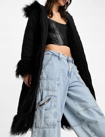 Geaca Reclaimed Vintage, negru