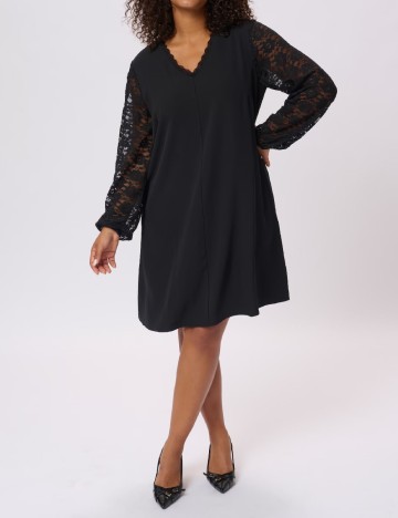 Rochie scurta Kaffe Curve, negru