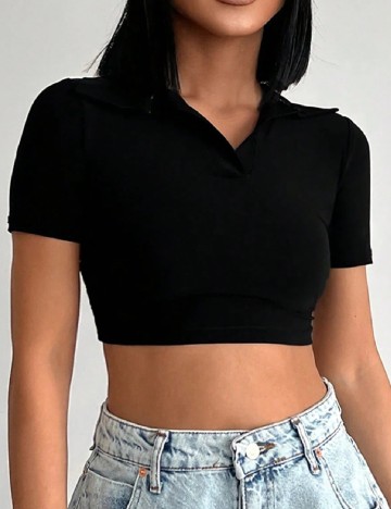 Top SHEIN, negru