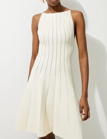 Rochie scurta Karen Millen, ecru