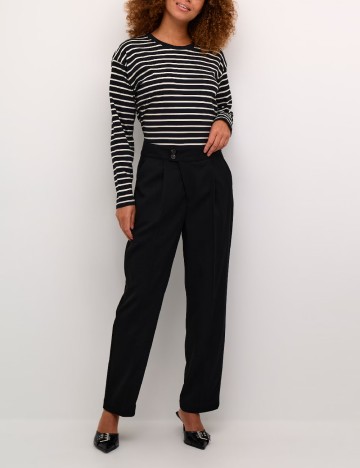 Pantaloni Kaffe, negru