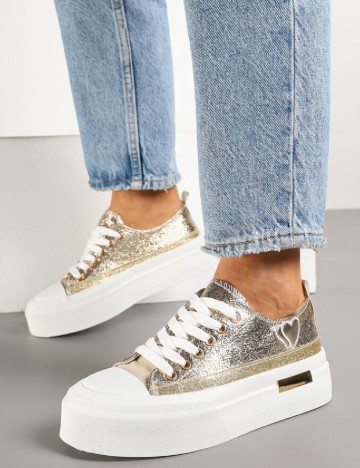 Adidasi SHEIN, auriu