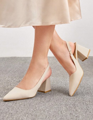 Pantofi Cuccoo, crem