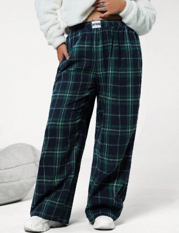 Pantaloni SHEIN CURVE, bleumarin