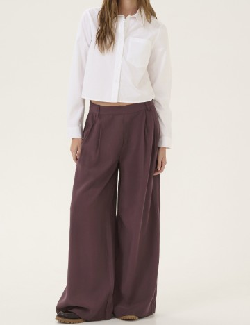 Pantaloni My Essential Wardrobe, pruna