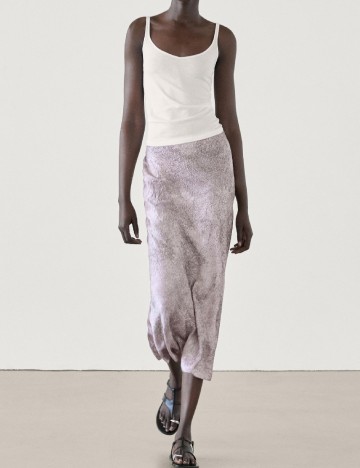 Fusta Massimo Dutti, lila