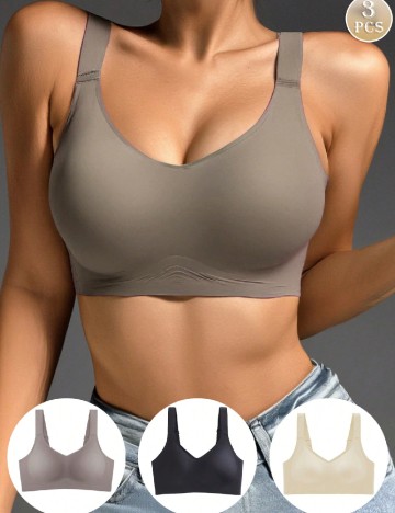 Set sutiene 3 bucati SHEIN, mix culori