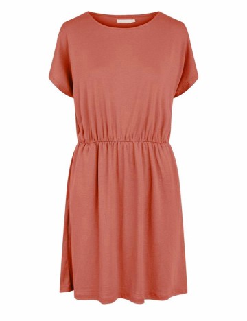 Rochie scurta Pieces, roz pudra, XS