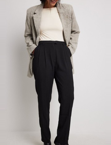 Pantaloni NA-KD, negru