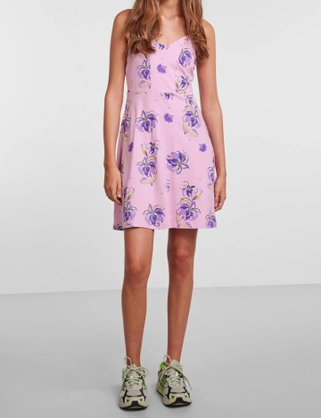 Rochie scurta Pieces, roz