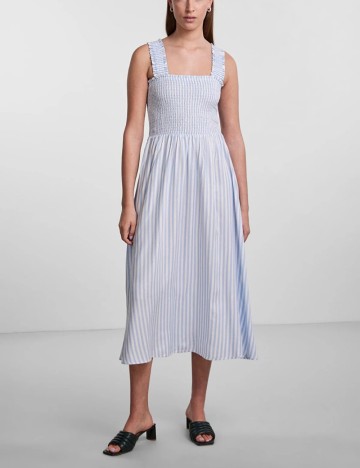 Rochie medie Pieces, albastru