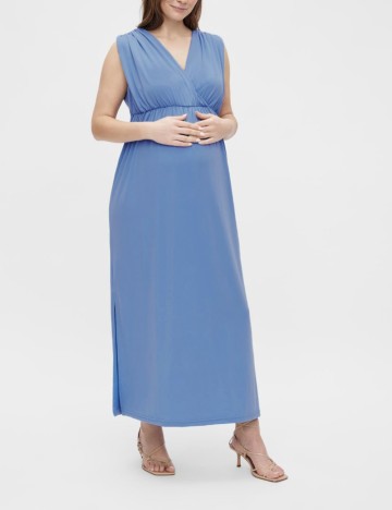 Rochie lunga Mamalicious, albastru
