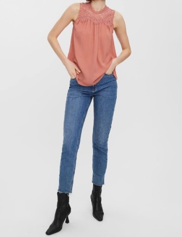 Bluza Vero Moda, roz pudra